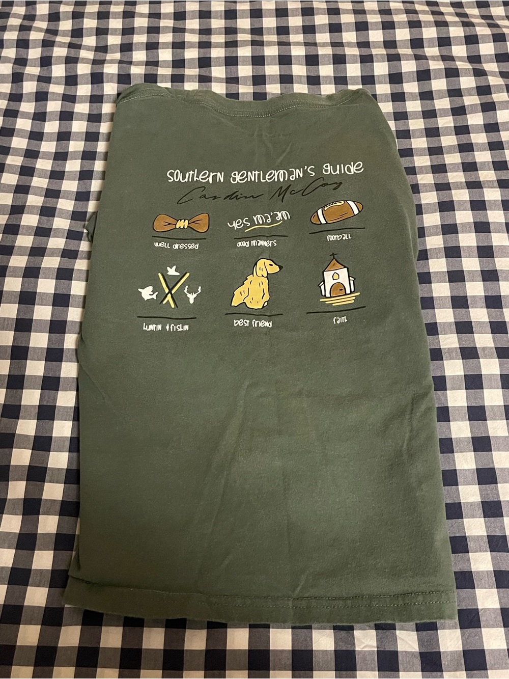 Southern Gentleman's Guide Green Graphic Tee - Kids